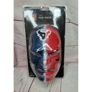 Franklin Sports Inc NFL Fan Face Houston Texans Football Rubber Mask With Straps